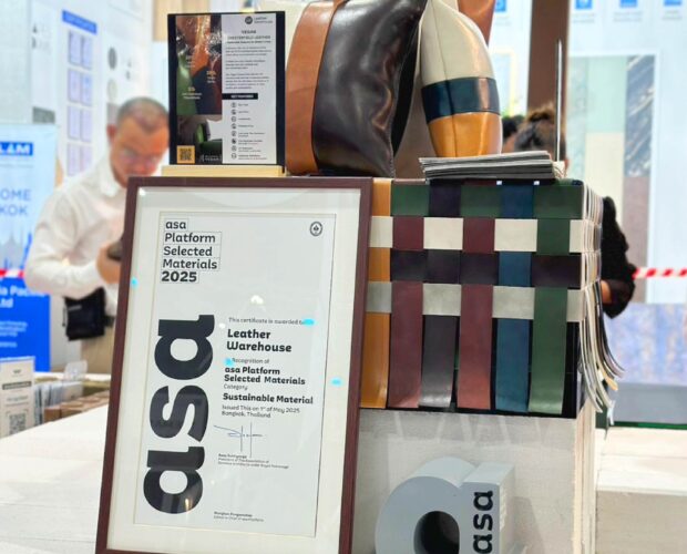 Bio Vegan Chesterfield แบรนด์ Leather Warehouse ได้รางวัล ASA Platform selected 2025 สาขา Sustainable Material