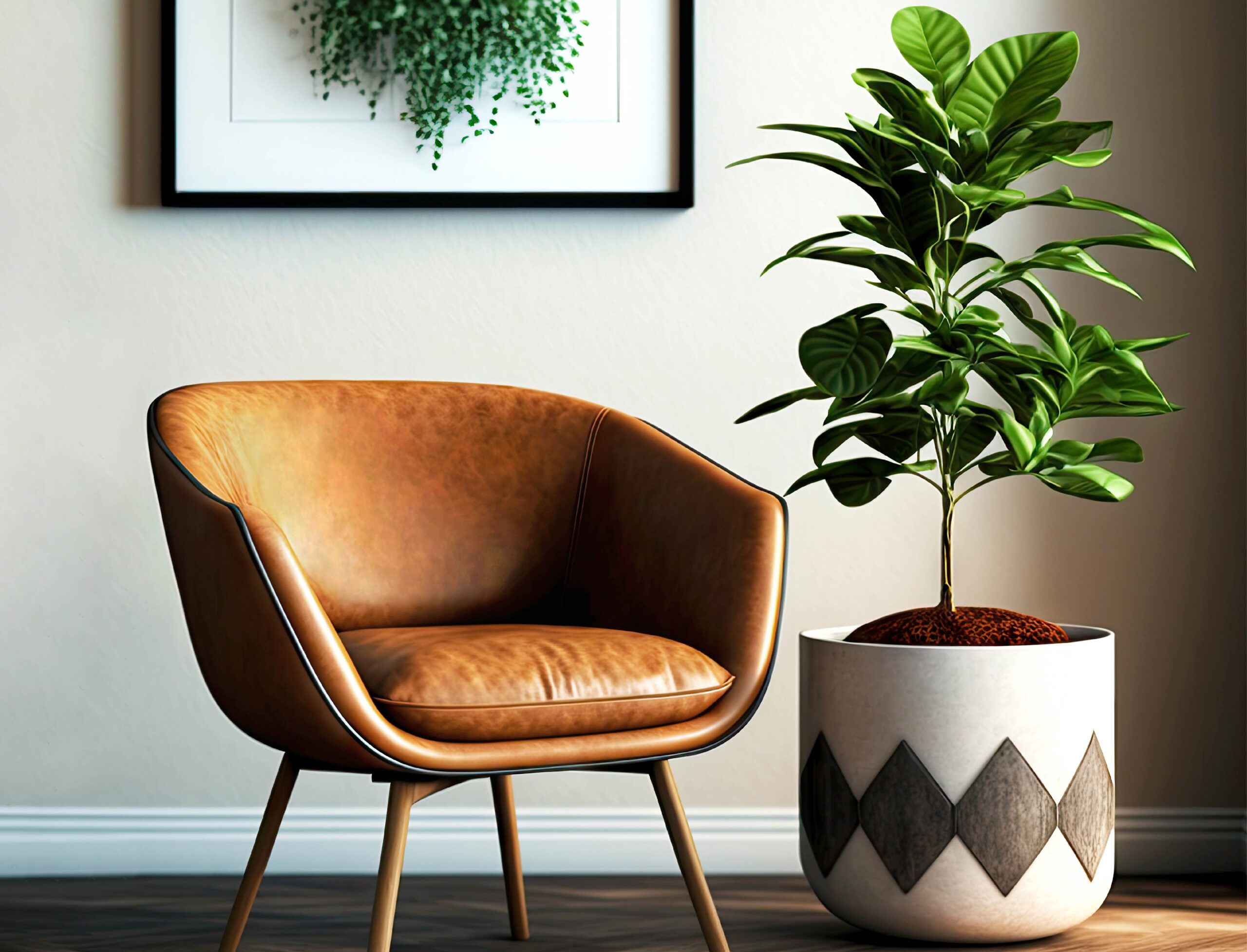 Brown Bio Vegan Chesterfield Chair
